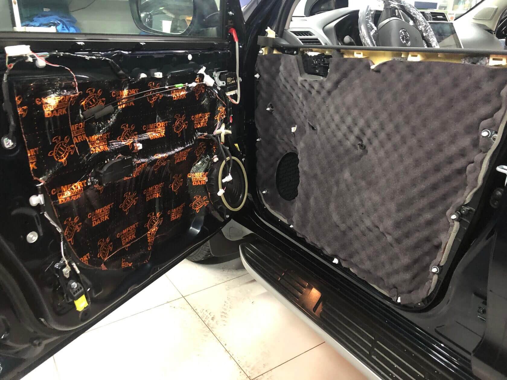 шумоизоляция Land Cruiser Prado 2021 двери6 (1)